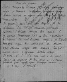 Протокол опроса матери