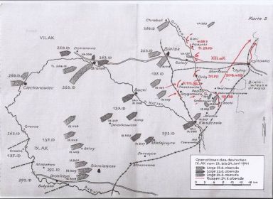 Положение левого фланга 10 армии на утро 24 июня 1941 г. (https://clck.ru/Wak4Q).