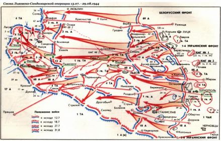 Львовско-Сандомирская операция (13 июля - 29 августа 1944 г.)