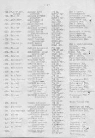 Справка на отмену приказов ГУК об исключении из списков Советской Армии, но фактически, после войны, оказавшиеся в живых.