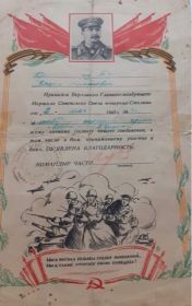 Благодарность 2 мая 1945 г