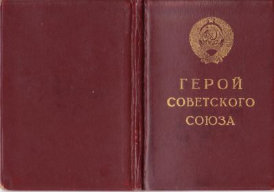 Книжка Героя Советского Союза 1