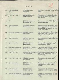 Строка в наградном списке на награждение медалью "ЗА ОТВАГУ".