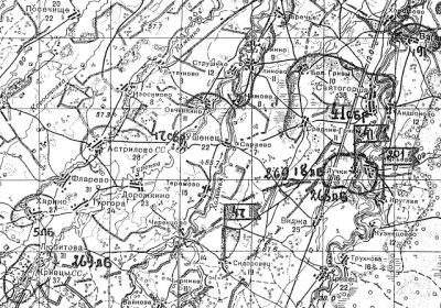 Позиции 41 особр 4 апреля 1942