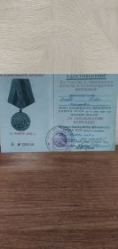 Удостоверение "За участие в героическом штурме и освобождении Варшавы" №229110
