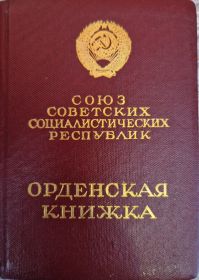 Орденская книжка