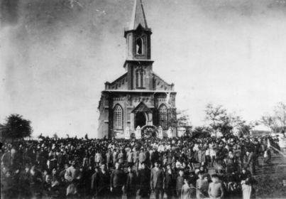 1897г. открытие Кирхи Лютеранской