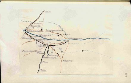 Маршрут полета 21 февраля 1945г.