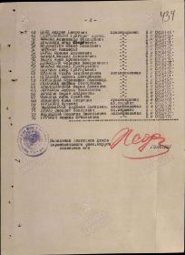 Приказ подразделения (штаб БаранВО) №:126 от 21 октября 1945 г. (стр. 2)