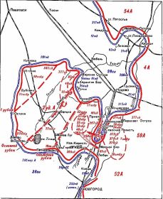 Части, попавшие в окружение в Волховском котле и части, отвоевывавшие горловину прорыва 2 Ударной Армии в районе д. Мясной Бор