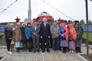 Белорецкий район. Д.Уметбаево. Открытие памятника участникам ВОВ после реконструкции. 2019 год.