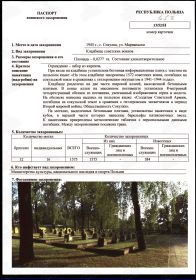Паспорт воинского захоронения. Сокулка. Стр. 1