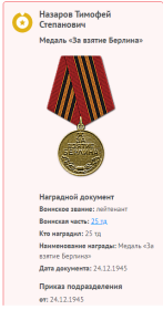 Информация с сайта Память народа