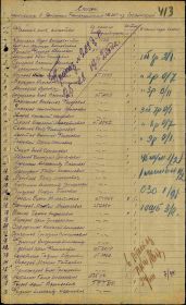Список прибывших на военно - пересыльный пункт 392 зсп из ЭГ 2750