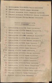 Первая страница приказа