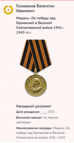 Информация с сайта Память народа