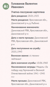 Информация с сайта Память народа