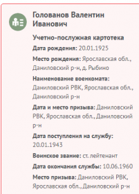 Информация с сайта Память народа