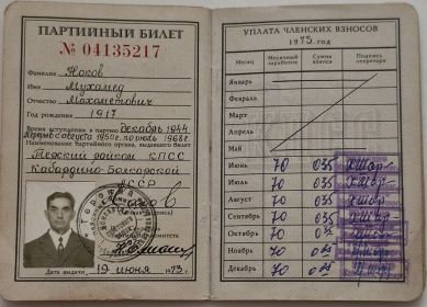 Партийный билет