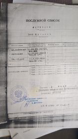 Послужной список