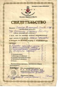 Свидетельство