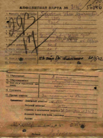 Алфавитная карта