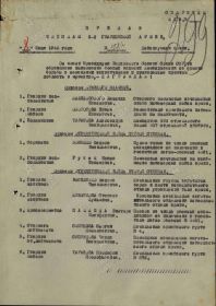 Приказ войскам 3-й гвардейской армии от 08 июля 1945 года за №193/Н
