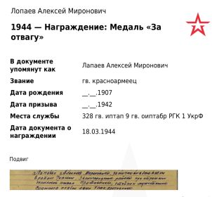 Медаль «За отвагу»