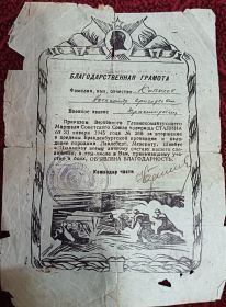 Благодарность