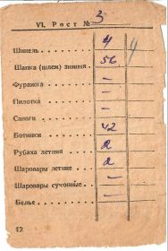 Красноармейская книжка страница 12