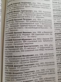 Книга о фронтовиках Владимирской области - ветеранах Великой Отечественной войны 1941-1945г.