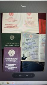 Орденская книжка