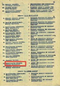 Приказ о награждении медалью "За отвагу"