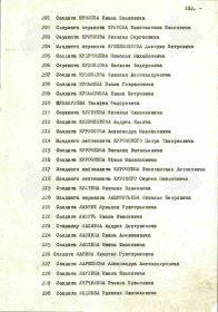 Наградной список