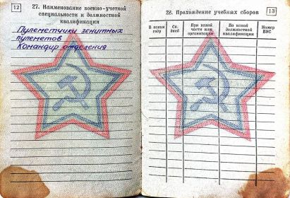 Воинский билет стр 4