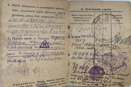 Красноармейская книжка стр. 6