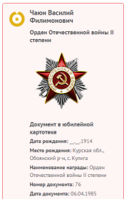 Информация с сайта Память народа