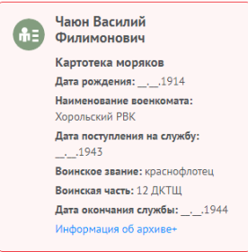 Информация с сайта Память народа