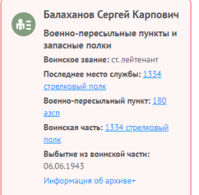 Информация с сайта Память народа.