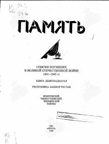 Память Башкортостан 2