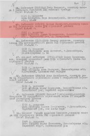 Именной список безвозвратных потерь
