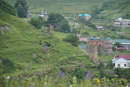 Северная Осетия. Село Горная Саниба (Старая Саниба).