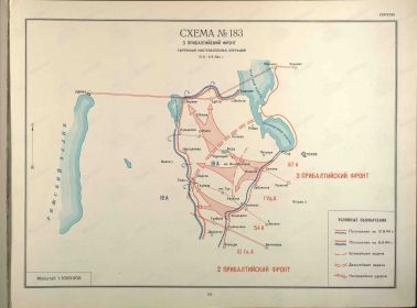 Тартусская наступательная операция 10.08 - 06.09.1944 г. Схема