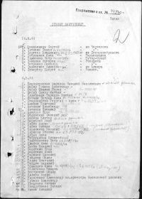 Список, из 92 фамилий, членов подпольной антифашистской организации советских военнопленных “БРАТСКОГО СОЮЗА ВОЕННОПЛЕННЫХ”, расстрелянных в концентрационном лагере Дахау.