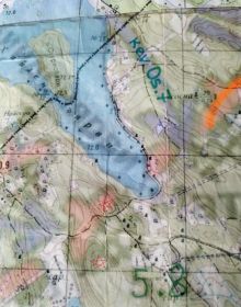 Место гибели. Район озера Хийденярви.