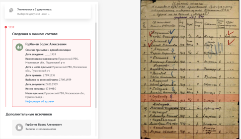 1939 г. Список призывников Пушкинскгого РВК в команду 678/МВО.