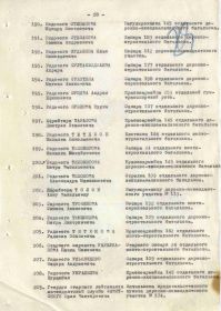 Медаль «За боевые заслуги»: строка в наградном списке