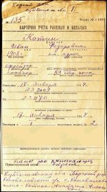 Котин  Иван  Федорович Информация из картотеки