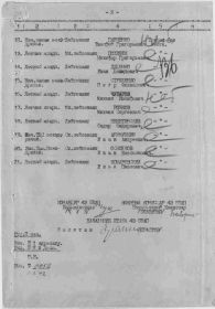 Список безвозвратных потерь 43 ближне-бомбардировочного авиационного полка.