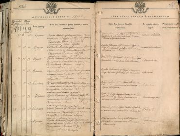 Метрическая книга о рождении